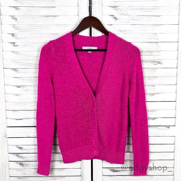 LOFT | Open Knit Cardigan Sweater - Picture 1 of 5